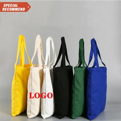 China Reusable Custom Canvas Bag with Logo Plain Organic Reusable Cotton Custom Canvas Tote Shopping Bag for sale