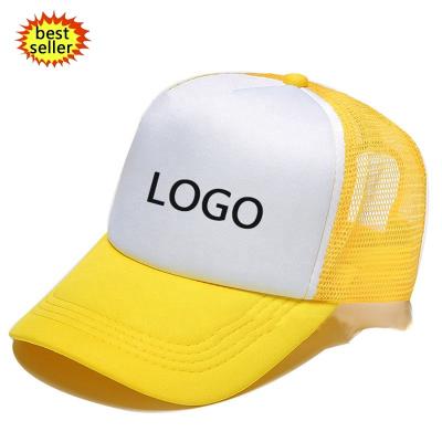 China Free Shipping 5-Panel Hat Custom Your Own Logo Trucker Baseball Cap, Panel Mesh Snap Back, Cotton 5-Panel Mens 3D Embroidered Patch Trucker Hat for sale