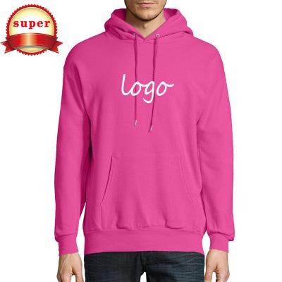 China Anti-wrinkle custom logo Autumn Bulk Plain Pullover Oem sublimation printed embroidery Hoodies for men polyester hoodie for sale