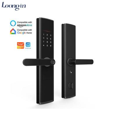 China Competitive price smart automatic home electronic lock locks long range wifi APP control fingerprint lock 300 pcs for sale