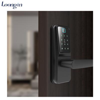 China Factory Direct Zinc Alloy Tuya/Ttlock Digital Keyless Smart Biometric Door Lock for Hotel/Airbnb/Bedroom/Apartment for sale