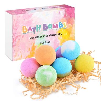 China Hotel Spa Home Spa Bath Bomb Gift Set Organic OEM Customized Toys With Bath Bomb Gift Set for sale