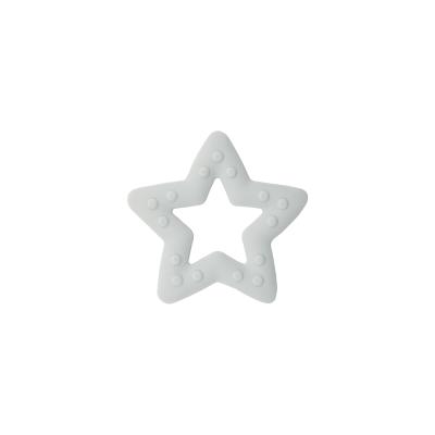 China Soft Toy New Baby Silicone Chew Teether Baby Bpa Free Grade Baby Food Grade Silicone Teether Hanging Star Shape for sale