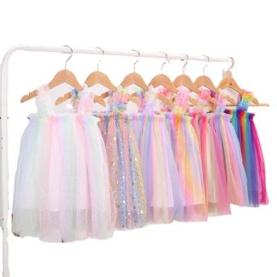 China 2022 Best-selling Anti-wrinkle dress baby summer children's tutu skirts suspenders mesh princess dress for girl 3-8 years old for sale