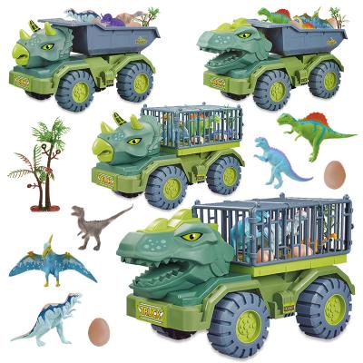 China 2021 Friction Toy Vehicle Appearance Excavator Dinosaur Children Boy Plastic Die-cast Sensitive Toy Car Large for sale