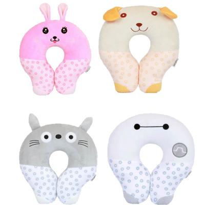 China Super Soft Plush Animal Design Stuffed Plush Neck Pillow Stuffed Baby Newborn Neck Cushion for Toddlers for sale