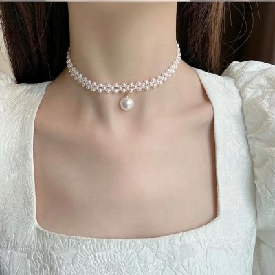 China Office/Career Wholesale Various Styles Fine Jewelry Necklace Gold Plated Heart Butterfly Body Chain Pearl Necklace for sale