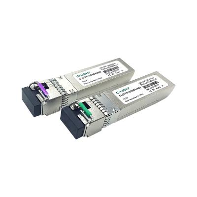 China FTTH FTTB FTTX Network SFP-10G-BX80 Customized 10GBASE-BX SFP+ 1490nm-TX/1550nm-RX 80km DOM Transceiver Module C-light OEM for sale