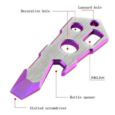 China EDC Alloy Camping Emergency Survival Knife Multifunctional Map Lightweight High Quality Custom Titanium Knife for sale