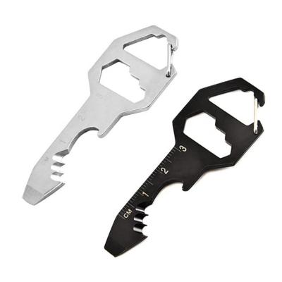 China Sustainable EDC Outdoor Survival Tools Multifunctional Bottle Opener With Key Chain for sale