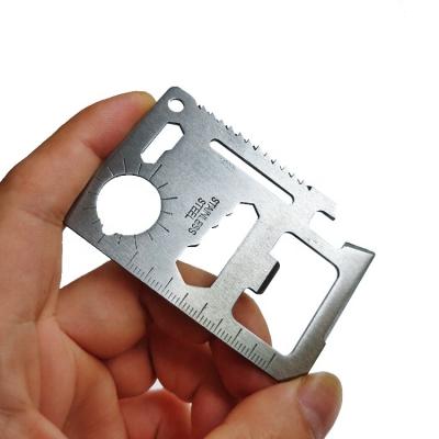 China Multifunctional EDC Camping Knife Rescue Multitool Card with Leather Swiss Army Knife Pocket Cover Rescue Tool for sale