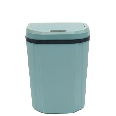 China Sustainable 15L Sensor Refillable Smart Plastic Electronic Smart Trash Can Automatic Sealing for sale