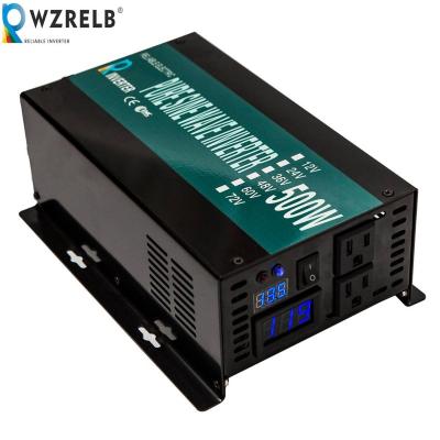 China 500w 12v 110v dc to AC Single PhasePure Sine Wave Inverter with LED display 275*170*95mm for sale