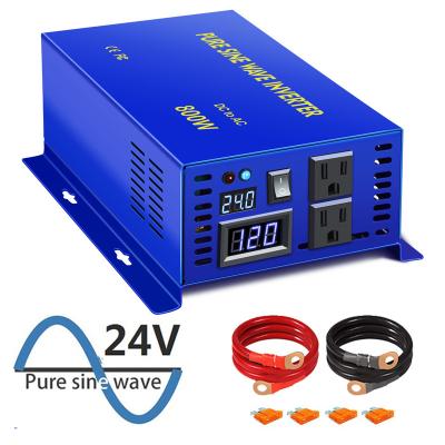 China WZRELB 800 Watt Power Inverter Peak Power 1600w 12v 24v 36v 48v Pure Sine Wave AC 120v 240V DC For Car With US UK EU Plug 10.8*6.7*3.7 for sale