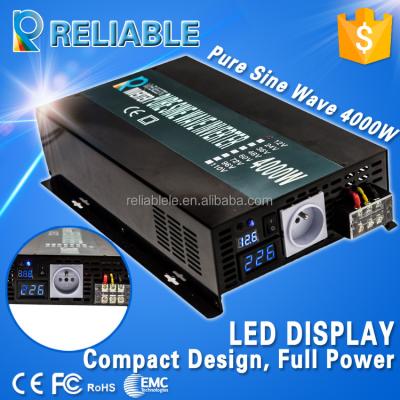 China China Manufacturer, CE/EMC Certified, 4000W Off Grid Pure Sine Wave Inverter Solar/Car/Appliance Power Inverter With LED Display 550*240*95mm for sale