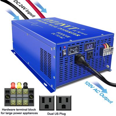 China WZRELB 6000 Watt Off Grid Power Inverter Inverter 12v 24v 36v 48v Pure Sine Wave DC AC 100v 110v 120v 220v 230v 240V 19.3*10.5*6.4 in for sale