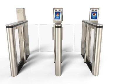 China High Speed Stainless Steel Turnstiles Stable Performance With LED Direction Indicator for sale