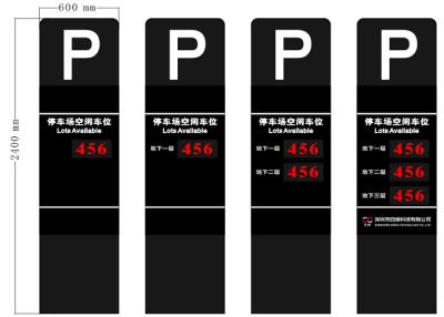 China Outdoor Parking LED Display , LED Parking Display System RS485 Interface for sale