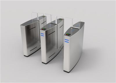 China Pass Prompt Flap Barrier Turnstile , OEM Optical Barrier Turnstiles for sale