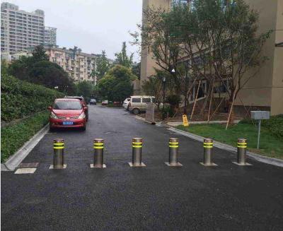 China Road Safety Hydraulic Rising Bollards / Spray Coated Electric Retractable Bollards for sale