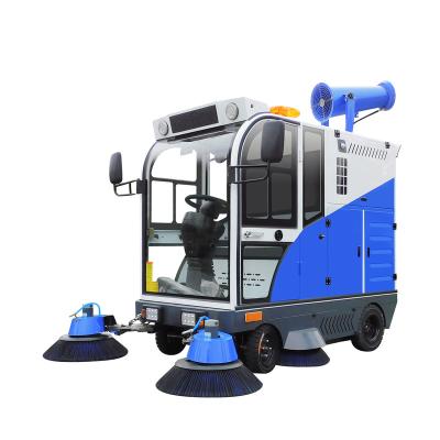 China Hotels 2000 Tower On Industrial Road Sweeper Street Cleaning Machine Driving Floor Sweeper Car for sale