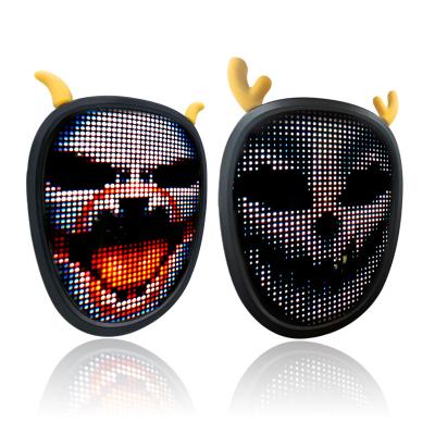 China 8 Hours Halloween Scream Ghost Mask Scary Led Party Bloodletting Mask For New Halloween Halloween Masquerade Party Face Masks for sale