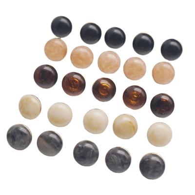 China Multicolor Dry Cleaning Fashion Design Dome Resin Leg Button Looks like Pearl Shape Leg Button Ladies Blouse Skirt Decoration Button for sale