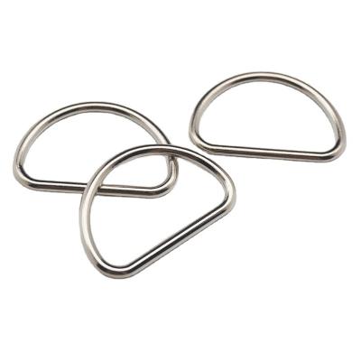 China Best Viable Selling High Quality Various Size Nickel Free Cadmium Metal D Ring Buckle Garments Decoration D Ring Buckle for sale