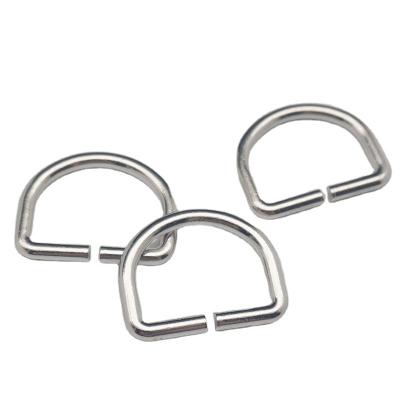 China High Quality Convenient Simple Viable Hang Buckle D Ring Belt Buckle Metal Edge D Ring Buckles Clasp Bag Side for sale