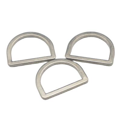 China Quality Assurance Metal D Ring Stainless Steel Welded Safe Durable Magnetic Material D Ring Hang Buckle for sale