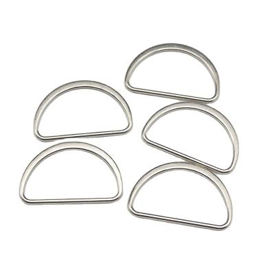 China Wholesale Custom Viable Metal Decoration Metal D Ring Buckle Best Quality Garment Buckle Adjust Buckle D Clip for sale