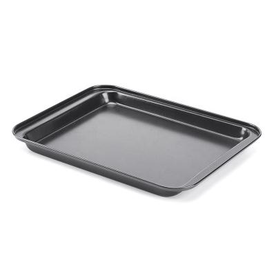 China Starck Viable 8 Inch Rectangular Black Carbon Steel Non Stick Tray Baking Pans for sale