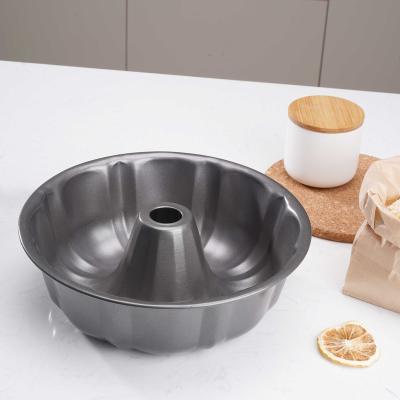 China Mini Bundt Cake Pan Bakeware Tube Pan Cake Crown Savarin Viable Home Baking Non-Stick Mold for sale