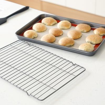 China Starck Disposable 15 Inch Tall Grid Color Rack Baking Cooling Set Tray Silver Cookie Cake Cup Supplies for sale