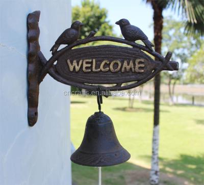 China RUSTIC METAL WALL/DOOR BELL from Europe. BELL WALL BRACKET HOME/GARDEN for sale