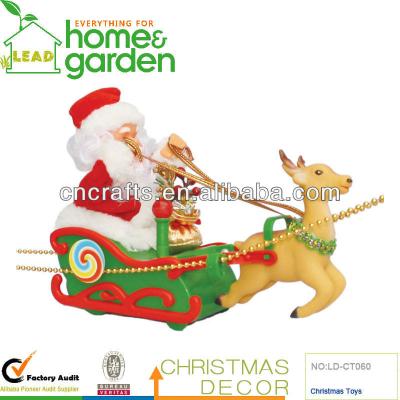 China Santa Driving The Deer Car Indoor Electric Back-and-forth with Music for sale