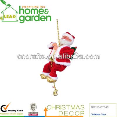 China Santa Claus Climbing Up And Down Indoor Electric Toys with Music for sale