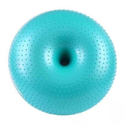 China Anti Burst Inflatable Full Body Fitness Exercise Balance PVC Donuts Gym Ball Apple Massage Ball for sale