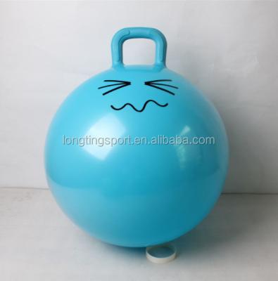 China Toy Inflatable PVC Toys Hopper Inflatable Ball With Handle Jumping Ball for sale