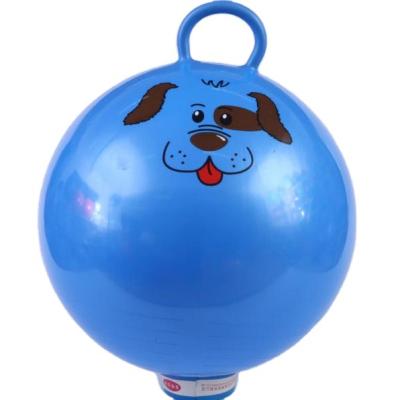 China Toy Hopper Ball Inflatable Jumping Ball with Handles for Kids for sale