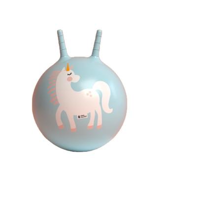 China Toy Eco Friendly Inflatable Hopper Jumping Ball With Sheep Handle Bounce Hopper Ball for sale