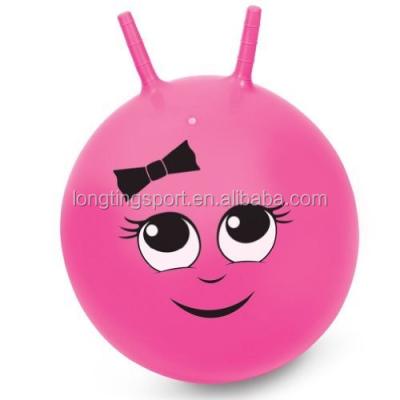 China Toy High Quality PVC Inflatable Hopper Ball For Kids Play With Square Handle for sale