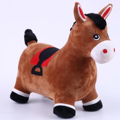 China Inflatable Toy Jumping Horse With Clothes Animal Bouncer Bouncy Animal Toy for sale