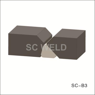 Cina Striscia di protezione ceramica della saldatura del triangolo da 1300 gradi un angolo di saldatura di 45 gradi in vendita