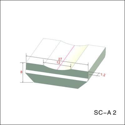 China Fita de revestimento protetor cerâmica GMAW da solda do sulco 12mm que solda sem cinzelar à venda