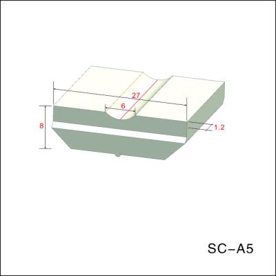 China Schweres keramisches schweißendes Band der Herstellungs-Industrie-SMAW, das 8mm Nut unterstützt zu verkaufen