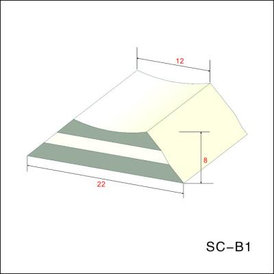 China GMAW trapezoidalmente que soldam a tira de suportação cerâmica X dão forma ao ODM à venda