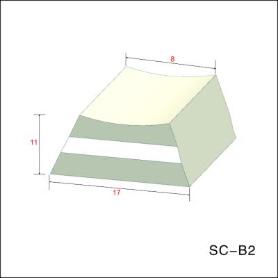 China Trapezoide 8mm 45 Grad-keramischer Zurückziehenstreifen für das Schweißen von FCAW zu verkaufen