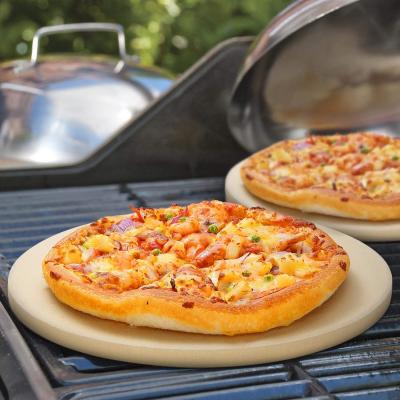 China Hitzebeständiger Pizza-Stein des Grill-1450F 15 Zoll mit natürlichem Cordierite-Stein zu verkaufen