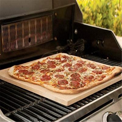 China Quadratischer Cordierite-Grill-Pizza-Stein für die Grills 5/8-Zoll dick zu verkaufen